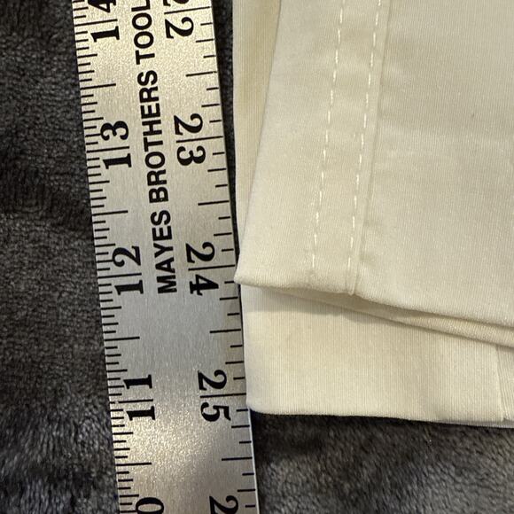 SYMMETRY White High-Rise Trouser Pants Belted Elastic Waist Size 6 - Picture 3 of 16